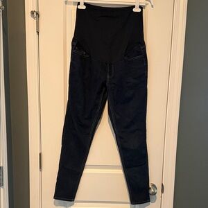 Time and Tru Blue Navy Maternity Skinny Jeans